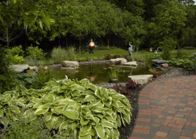 Backyard Pond and Landscaping