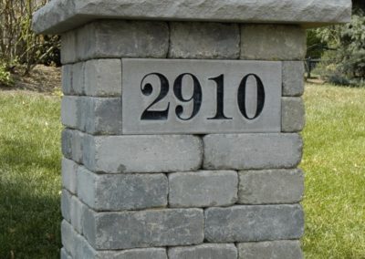 Stone Address Pillar